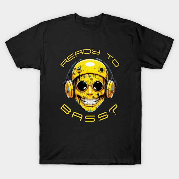 Acid House Smile Face Ready to Bass? T-Shirt by FrogandFog